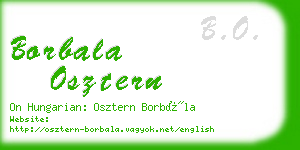 borbala osztern business card